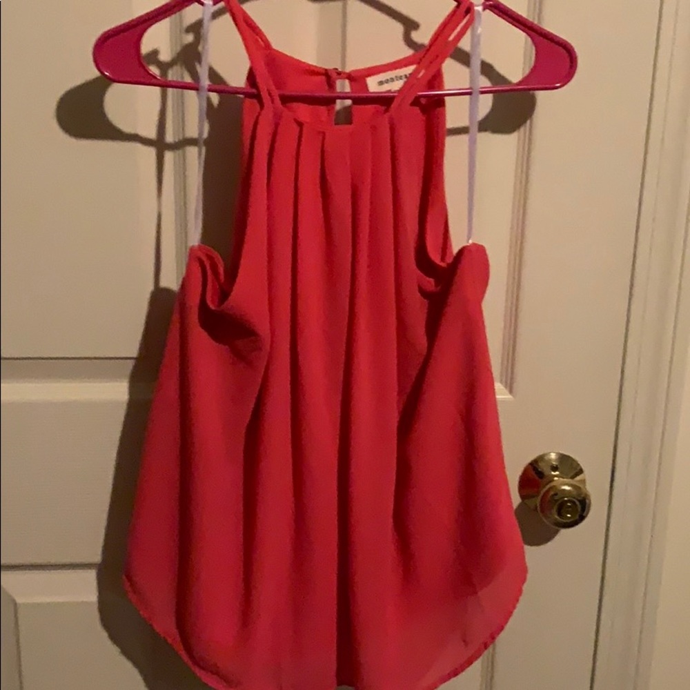 Coral tank top